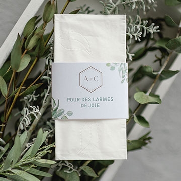 Étui mouchoir mariage