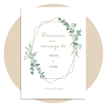 Panneau bienvenue champêtre