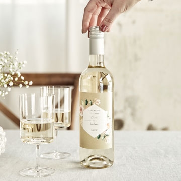 etiquette pour bouteille mariage