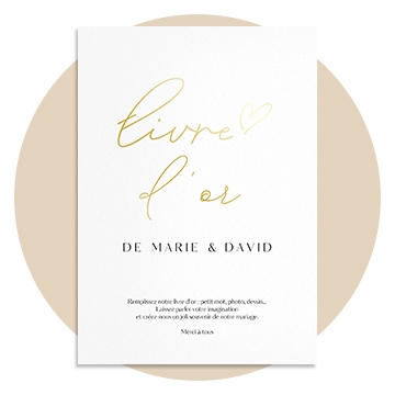 Panneau livre d'or