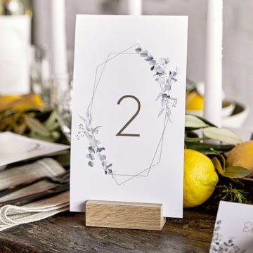 Numéro de table mariage