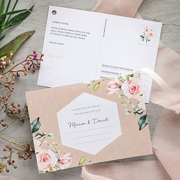 Carte ballon mariage