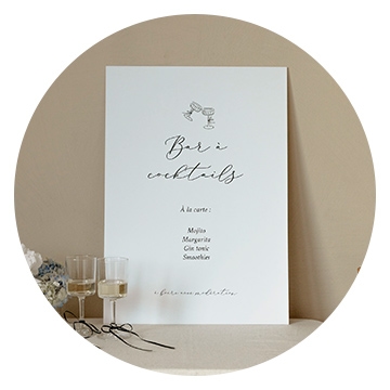 Panneau Cocktail Mariage