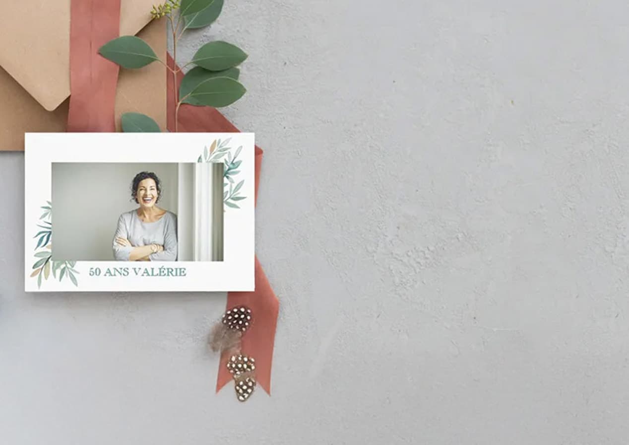 Carte invitation anniversaire