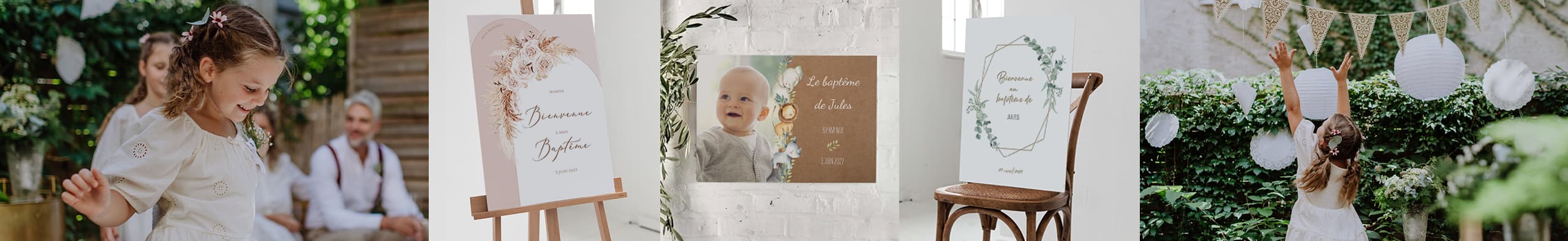 Panneau de bienvenue baptême