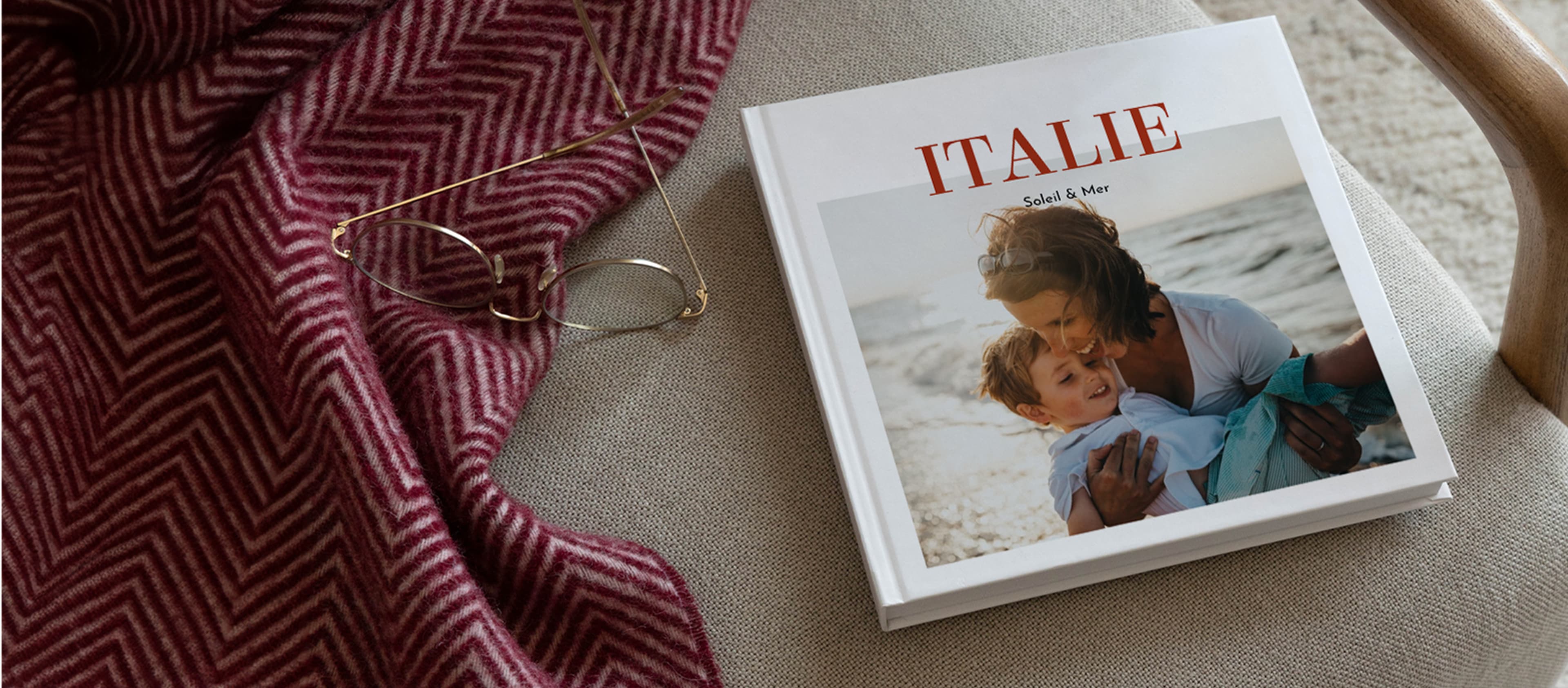Album photo avec couverture rigide