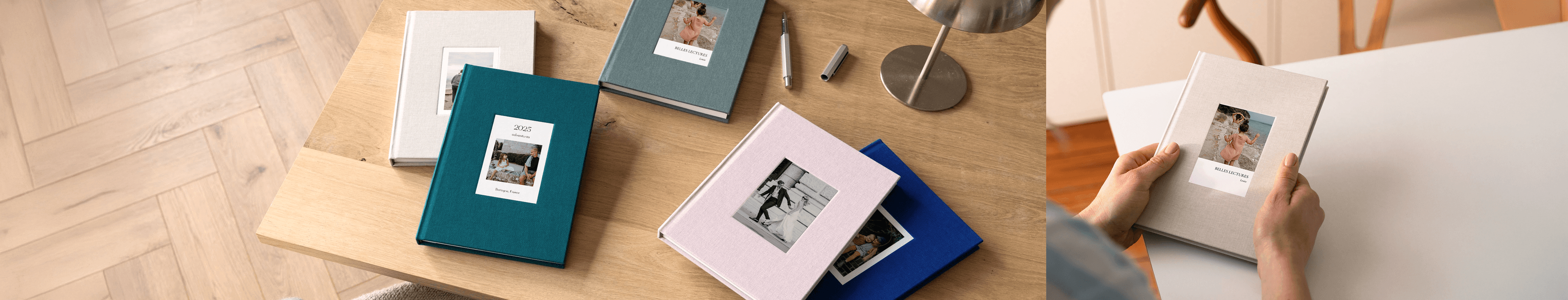 Carnet tissu photo