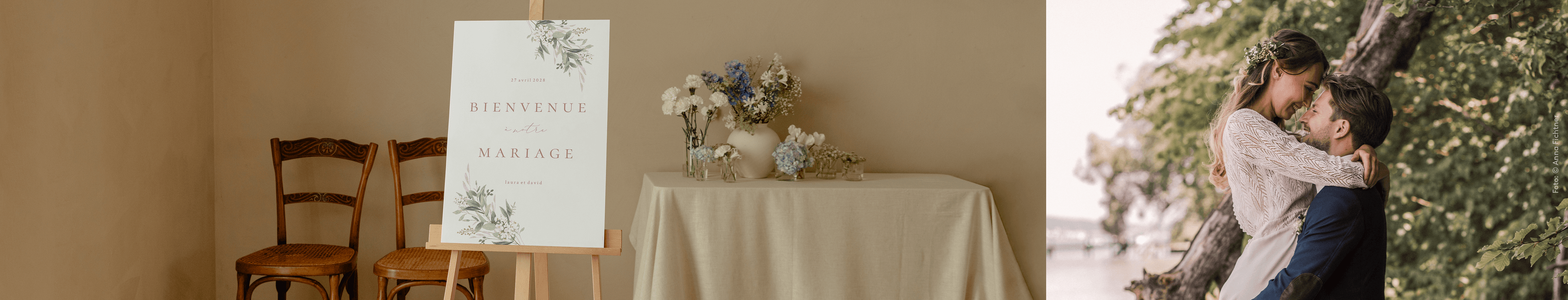 Panneau bienvenue mariage