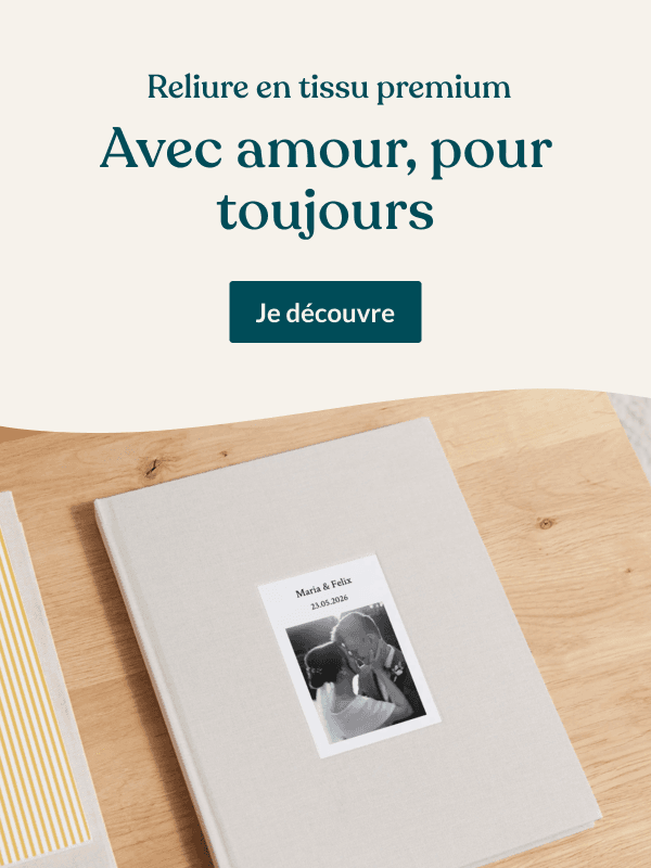 Carnet tissu photo