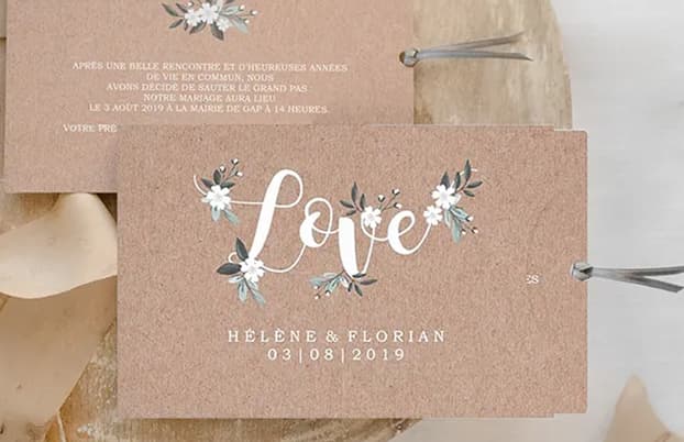 Faire-part mariage original