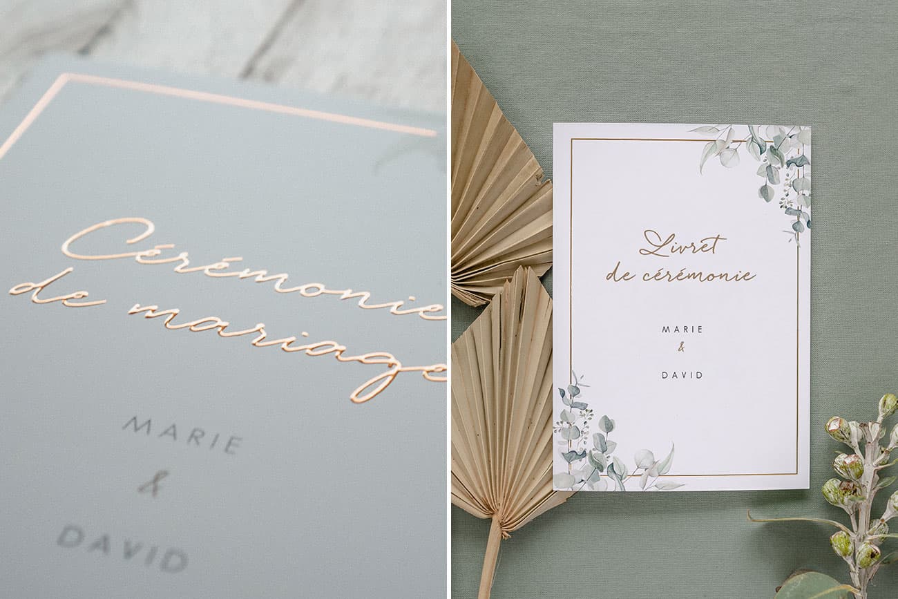 livret de cérémonie mariage