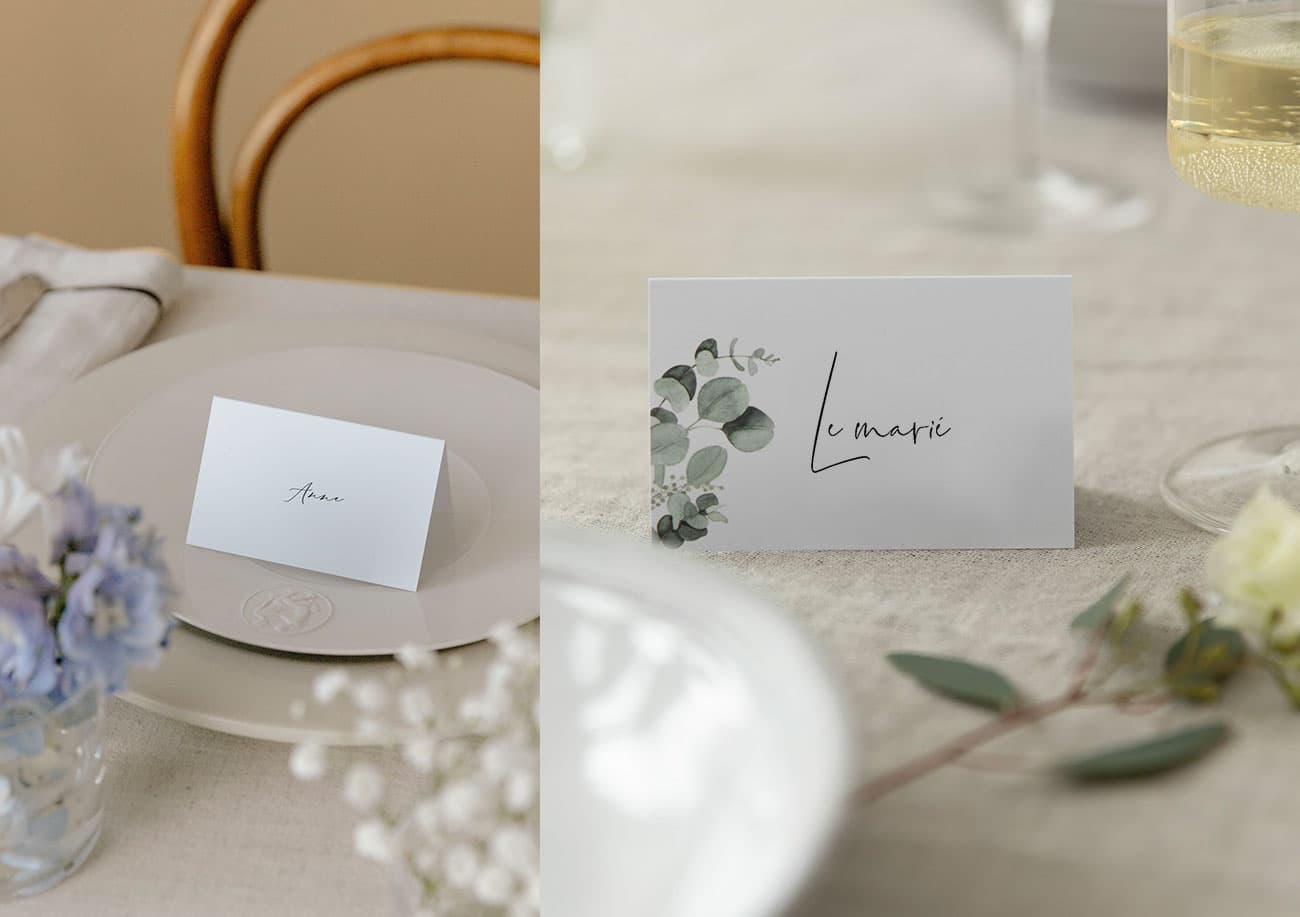 Marque-place mariage