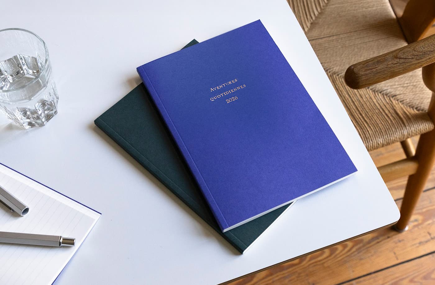 Carnet souple avec titre doré