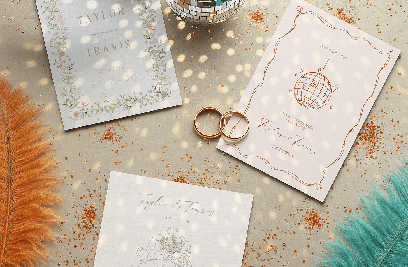 From Lover to Forever Hochzeitseinladung