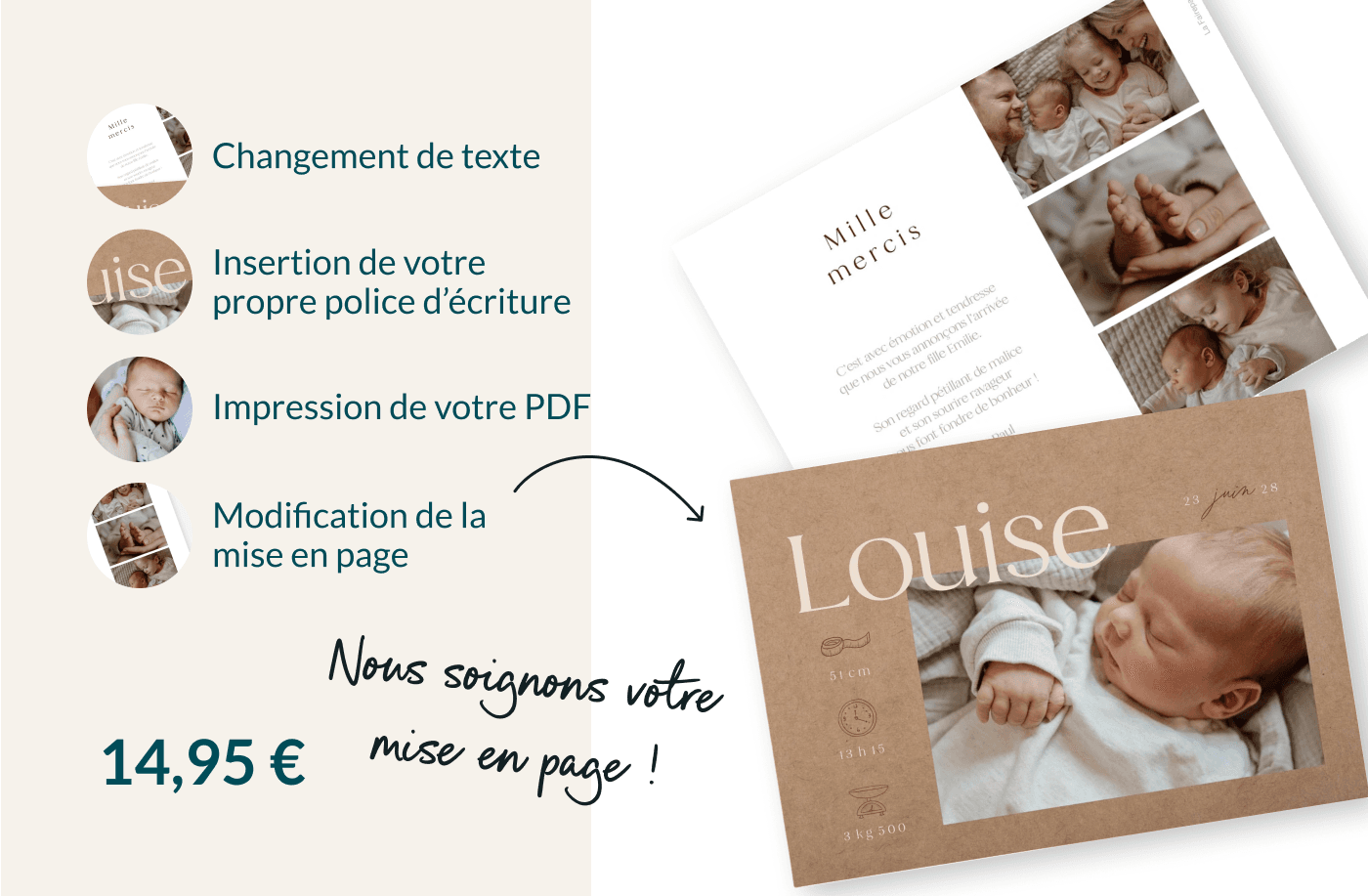 Services de Personnalisation Forfait 1