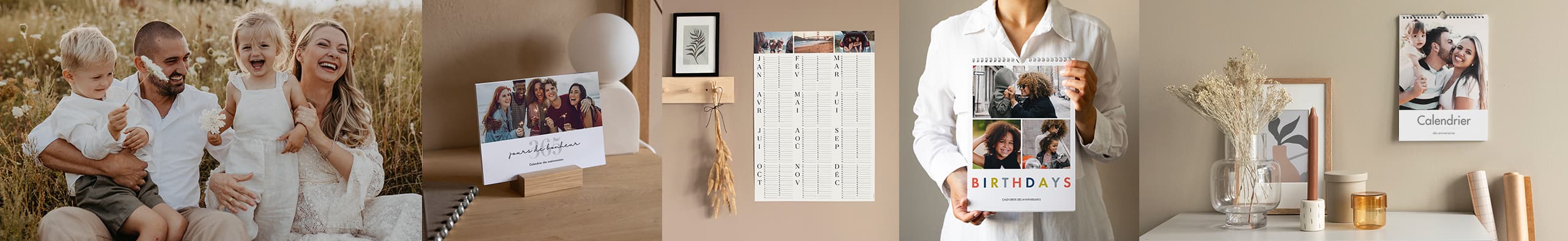 Calendrier anniversaire