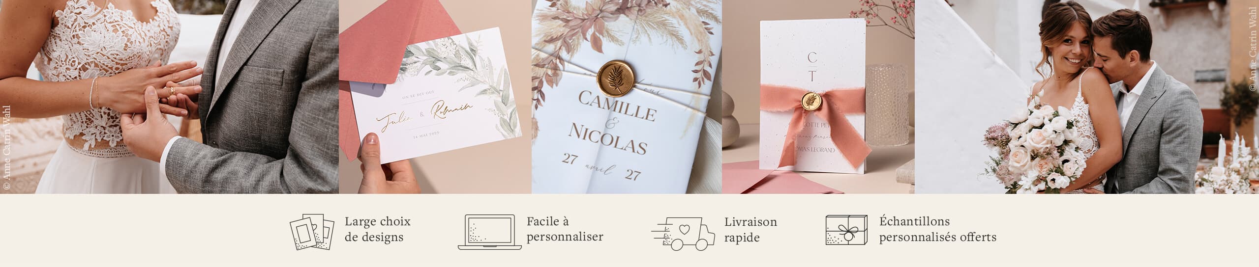 Faire-part mariage - échantillons gratuits