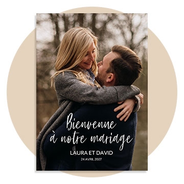 Panneau bienvenue photo