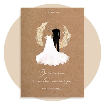 Panneau bienvenue illustration