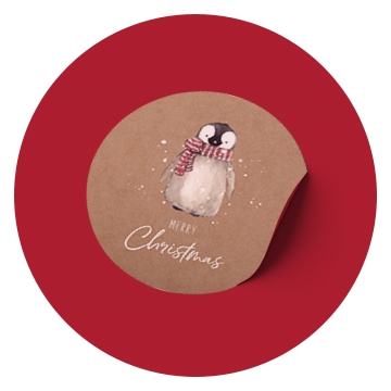Étiquette cadeau Noël