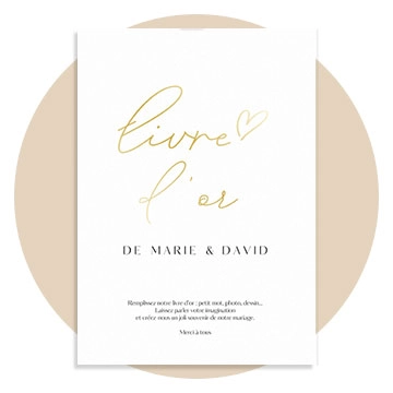 Panneau Livre d'or