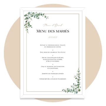 Menu poster