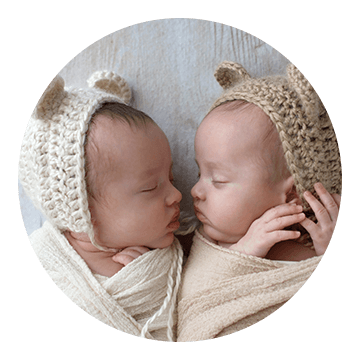 Faire-part naissance jumeaux