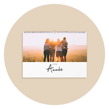 Calendrier mural A4 paysage
