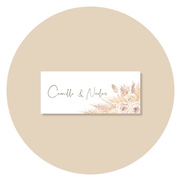 Étiquette autocollante mariage