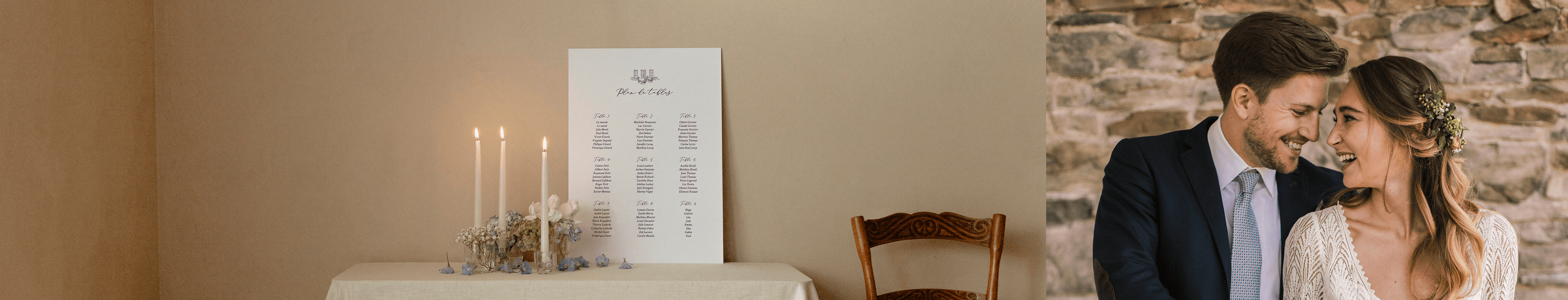 Plan de table mariage