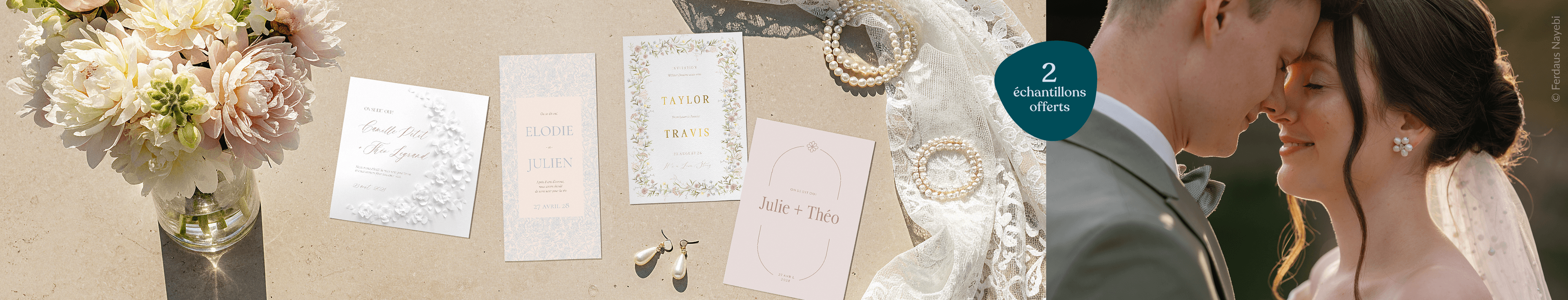 Faire-part mariage - échantillons gratuits