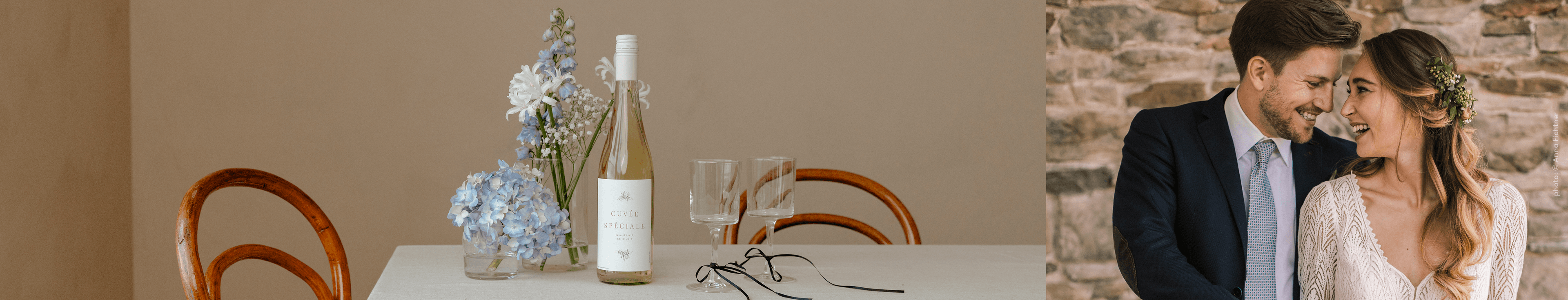 Étiquette bouteille mariage