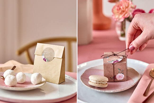 Emballage pour cadeaux invités mariage