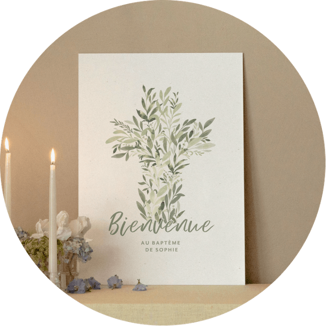 Panneau de bienvenue bapteme
