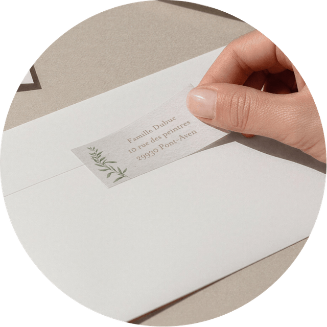 Étiquette expéditeur Slider
