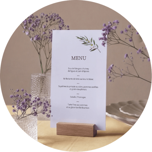 Menu baptême