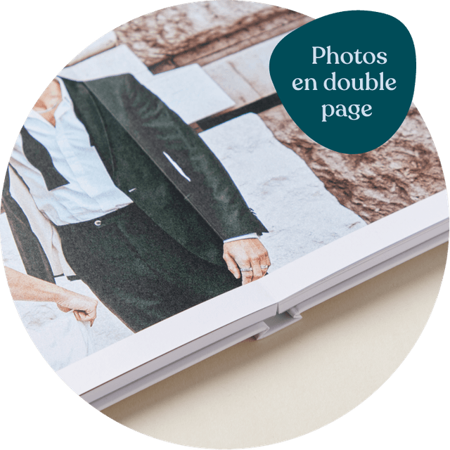 Album photo ouverture à plat