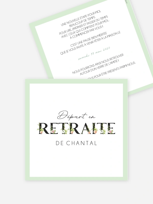 Retraite fleurie