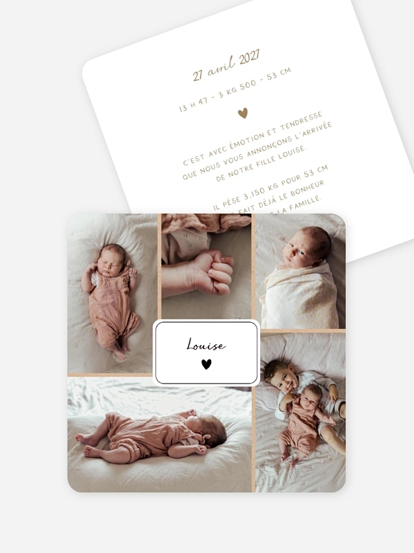 Petit coeur multi photo
