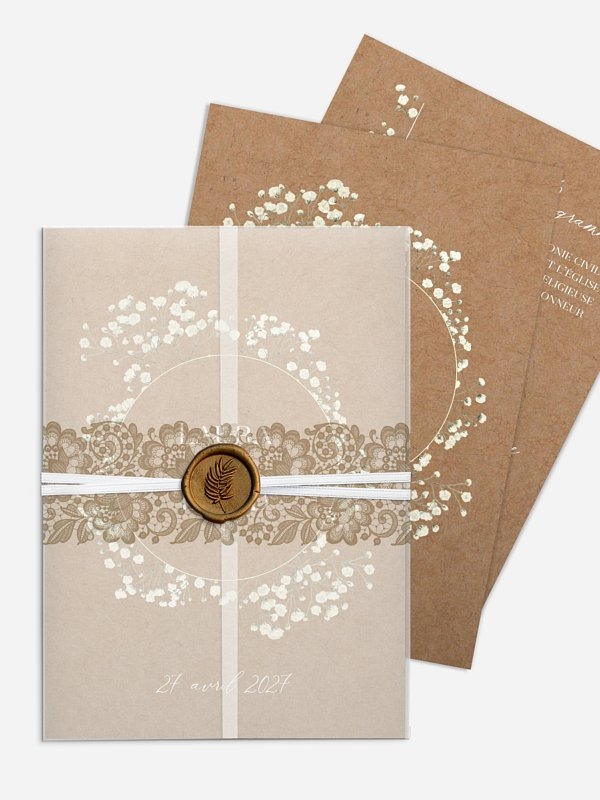 Couronne de gypsophile
