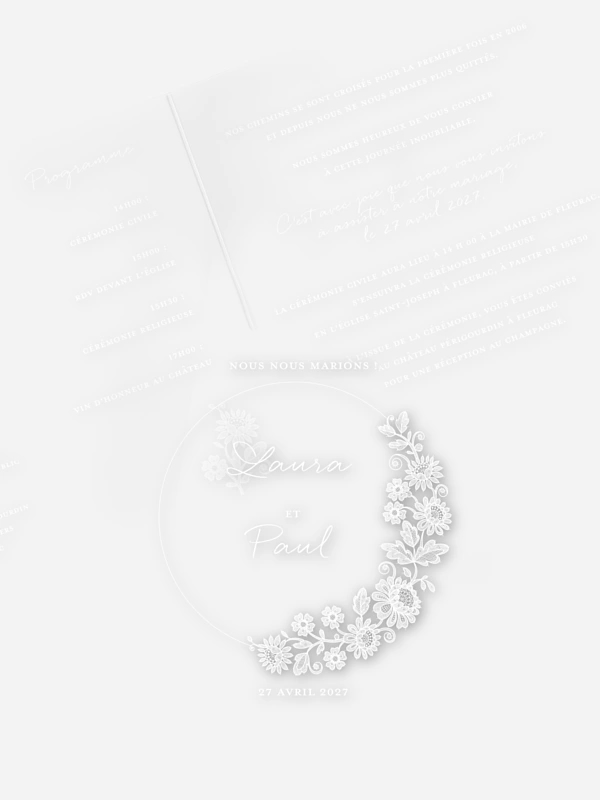 Ronde de dentelle papier kraft