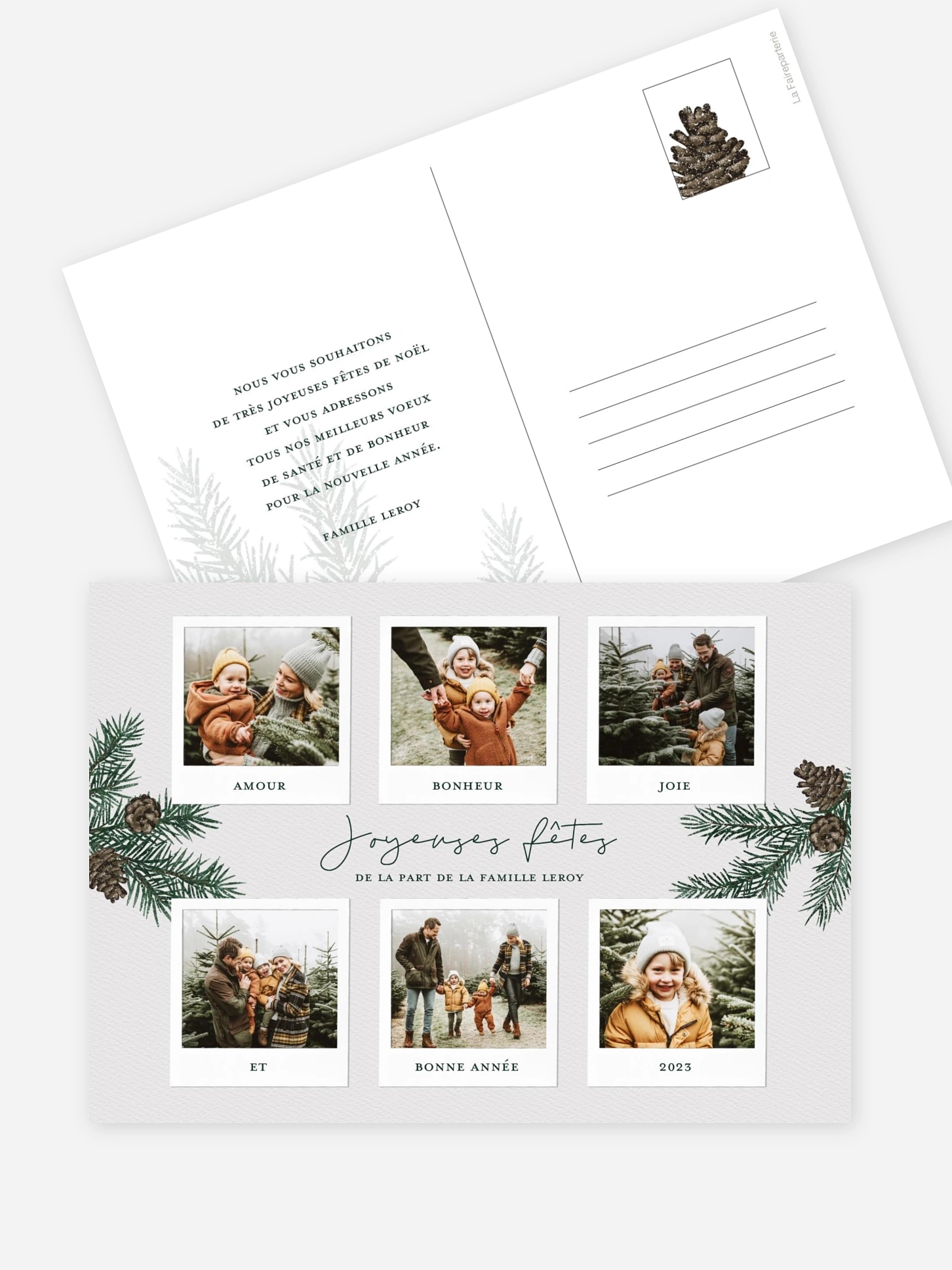 Carte de Noël Photos de Noël