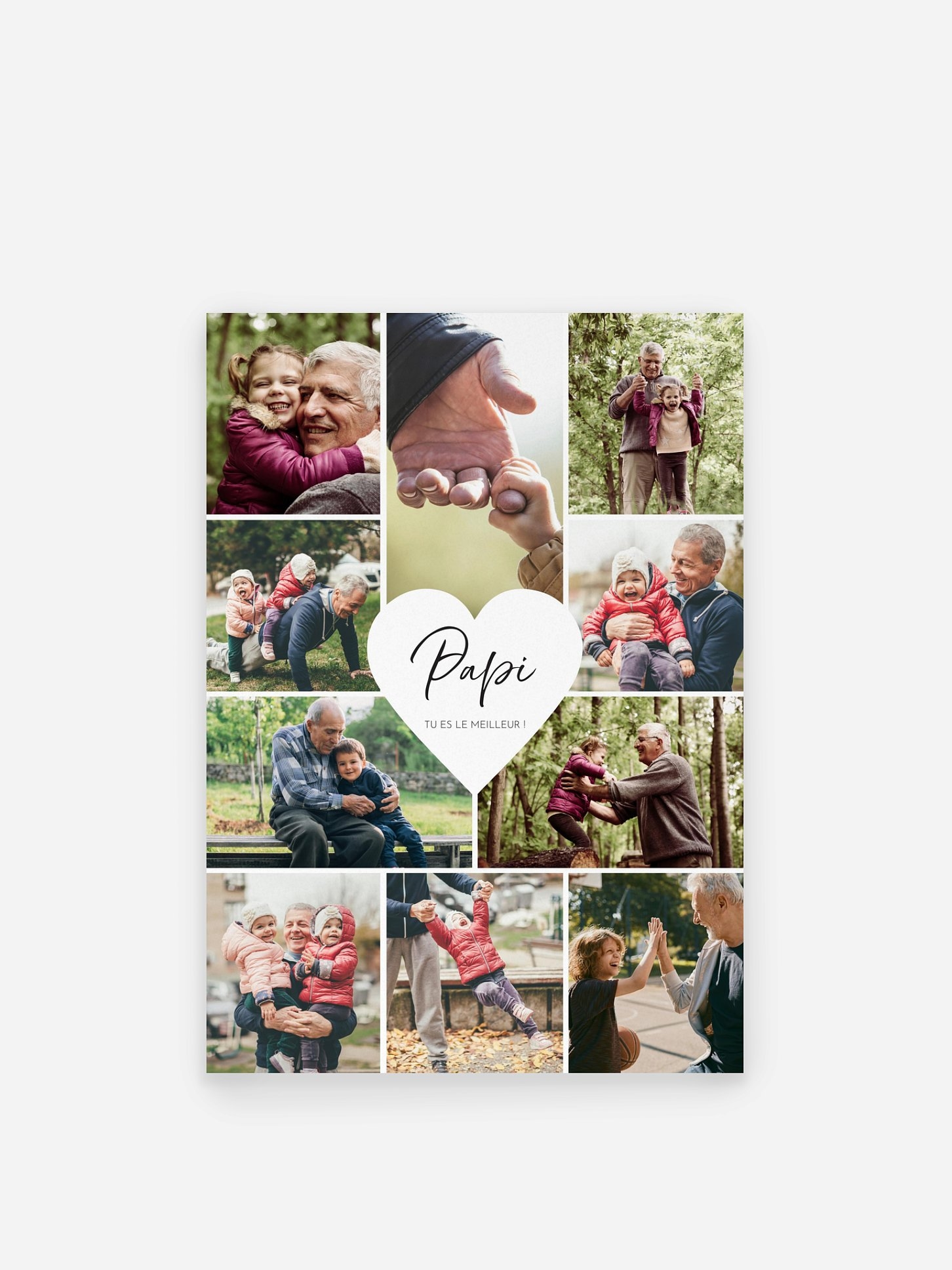 Affiche fête des pères Avec amour - Papi
