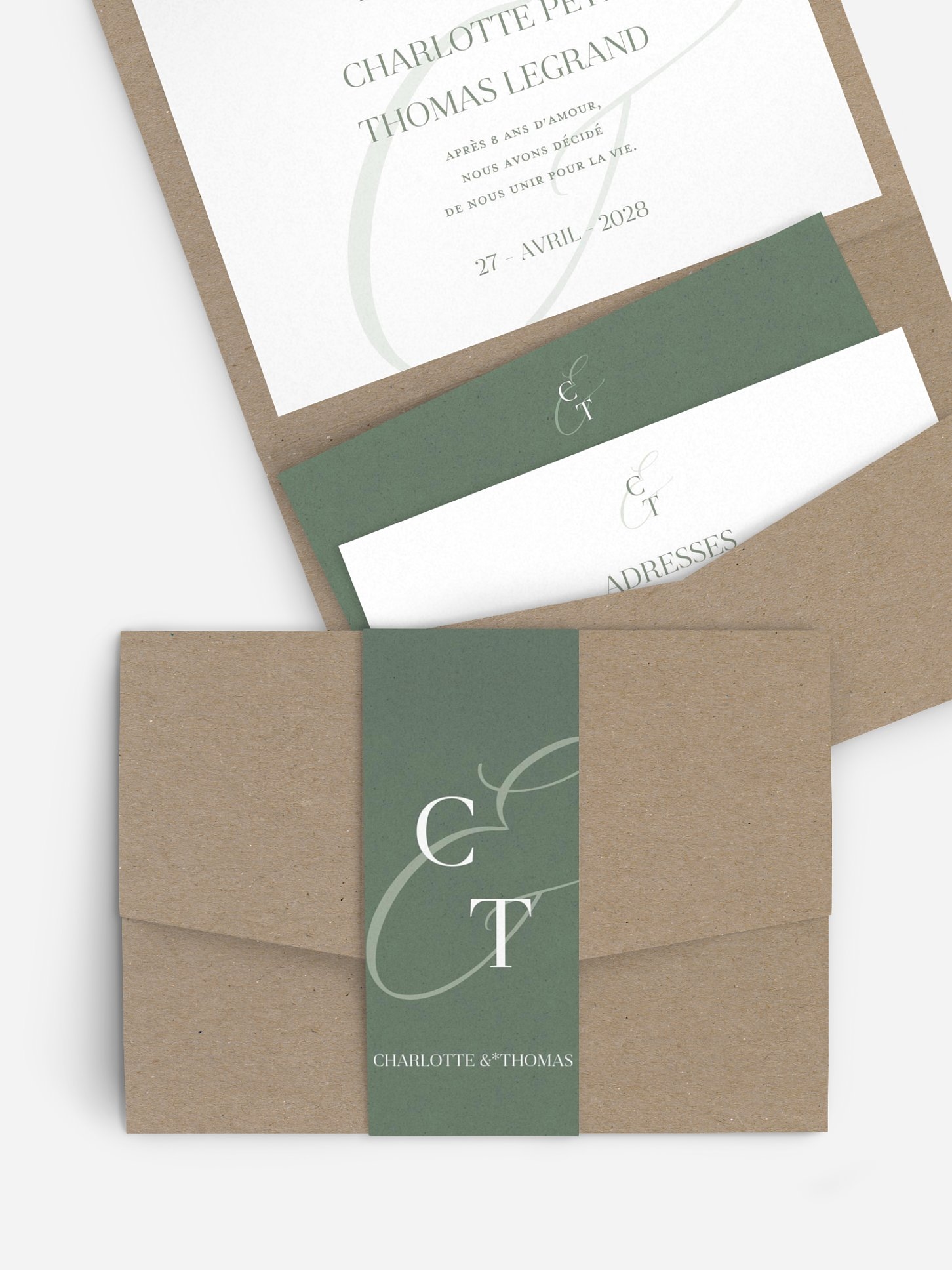 Faire-part de mariage Elegant Love