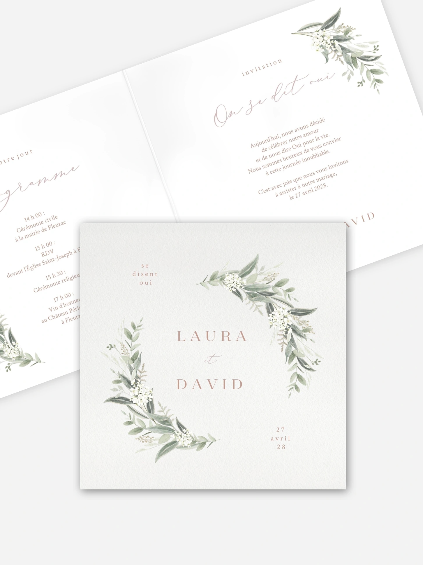 Faire-part de mariage Beauty of Nature