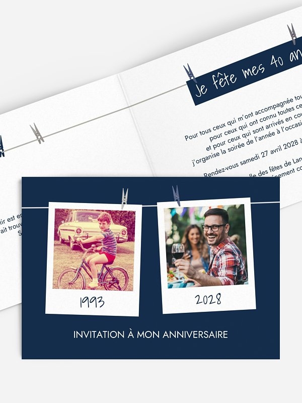 Cadre photo en fête