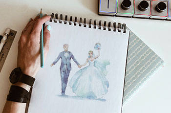Illustration de mariage – Concours de design faireparterie