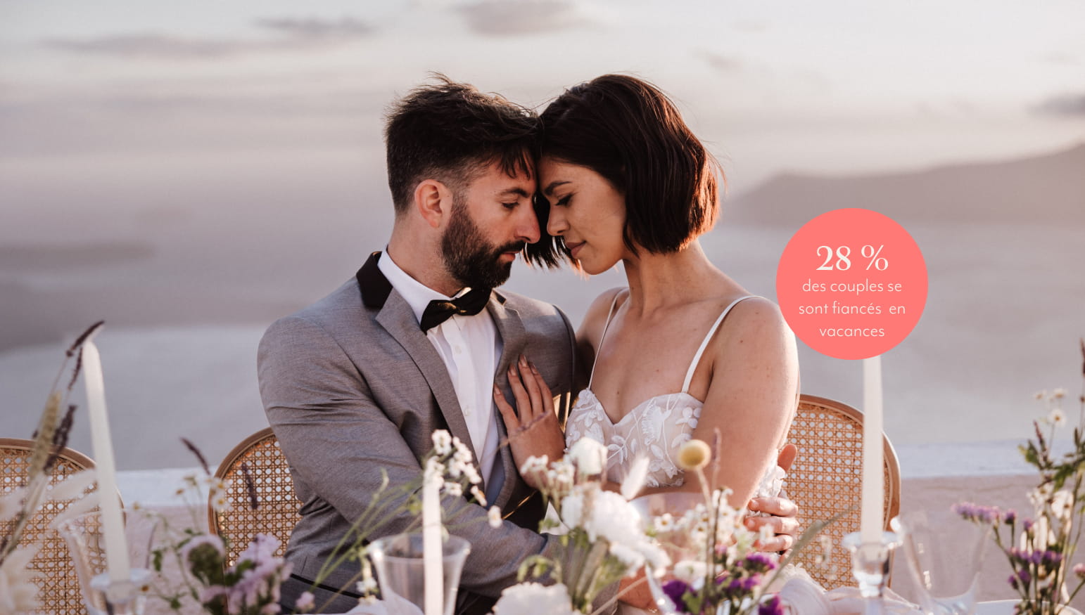 Des couples se sont fiancés  en vacances
