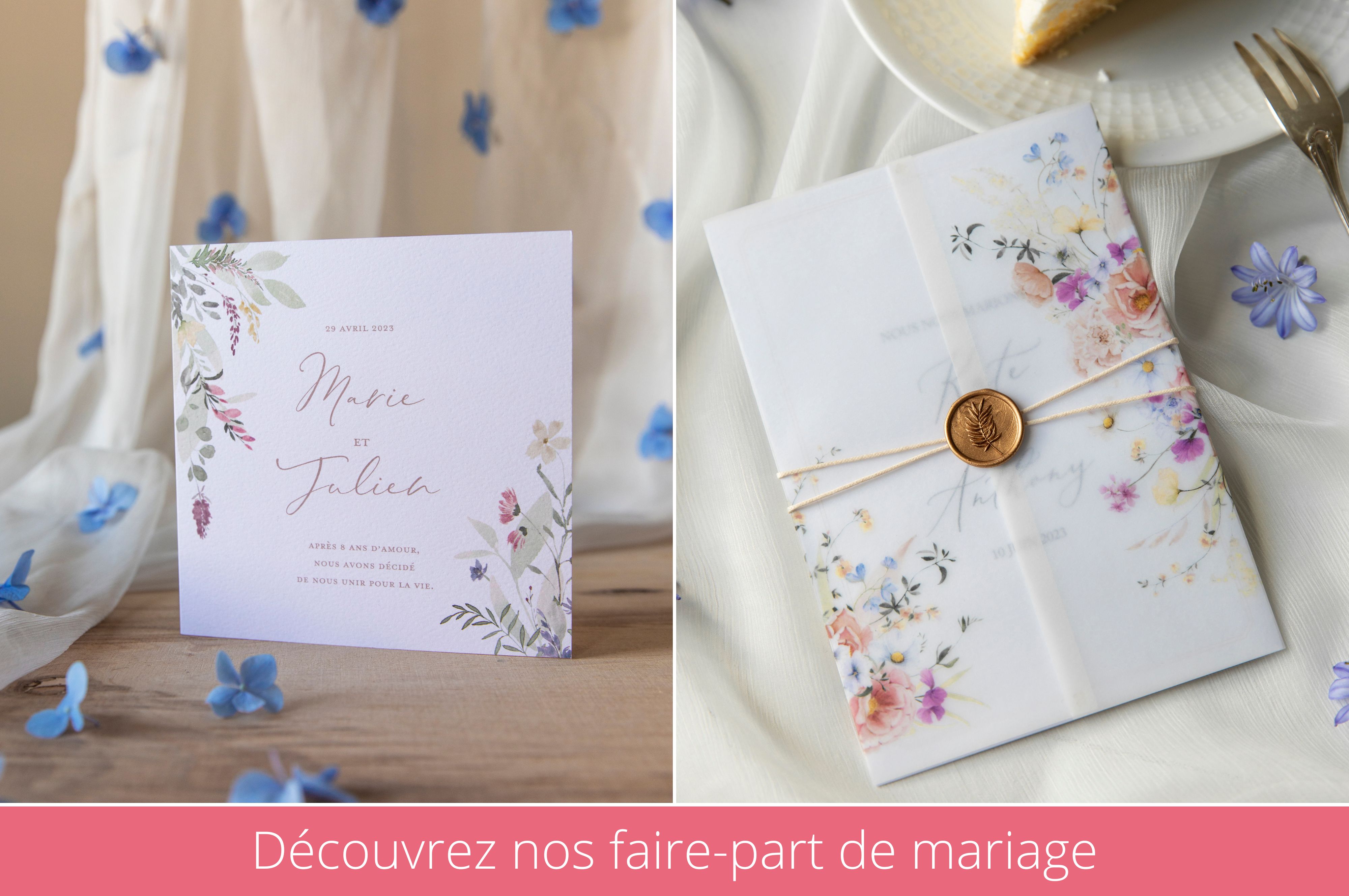 Faire-part de mariage : les plus beaux modèles du Web