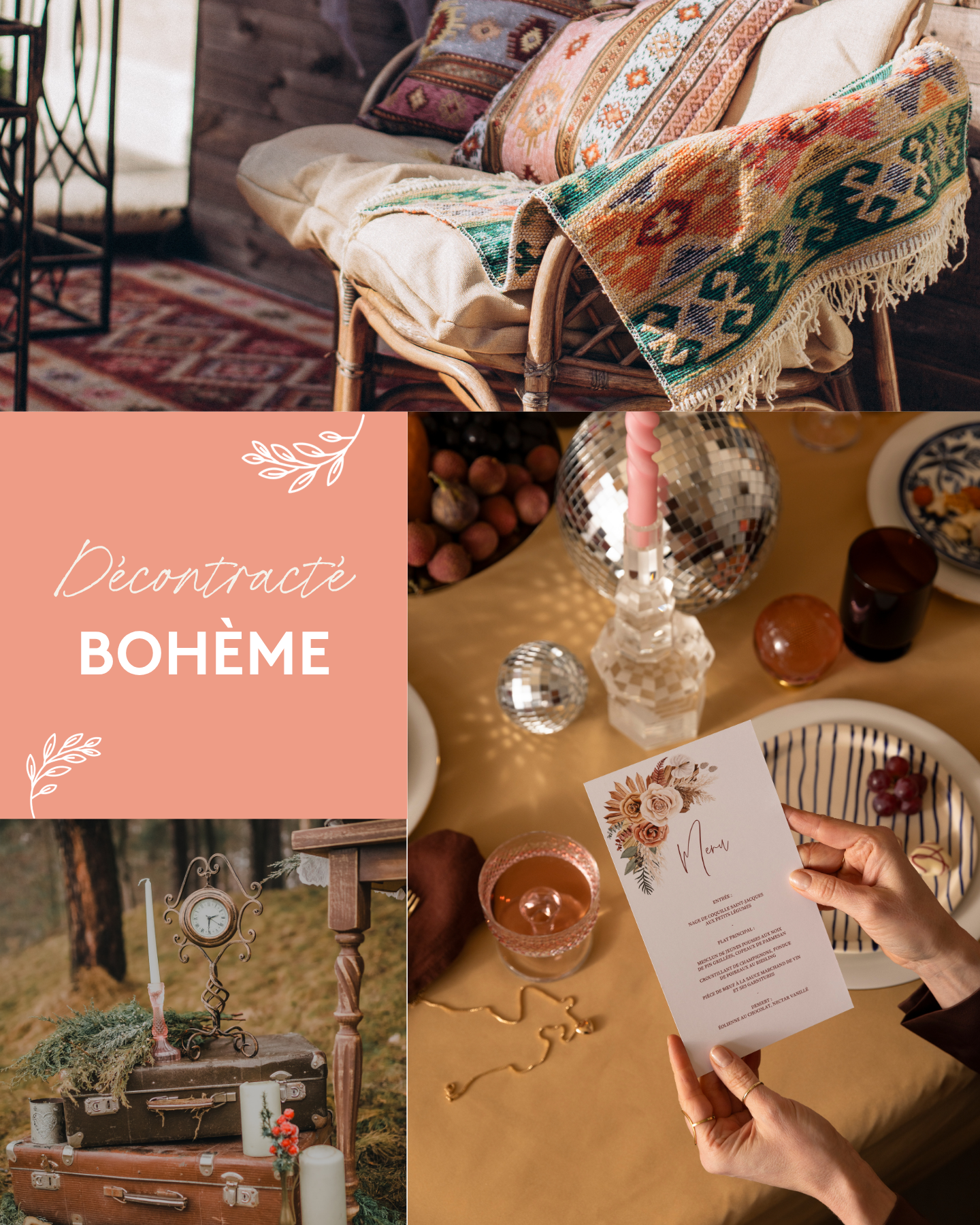 Collage - Décontracté Bohème